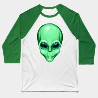 Alien Head Baseball T-Shirt